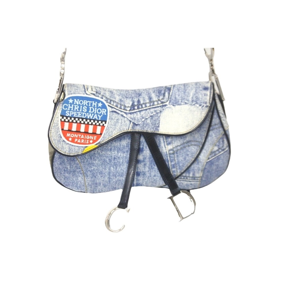 Dior Saddle Christian bag denim Galliano - Picture 3 of 9